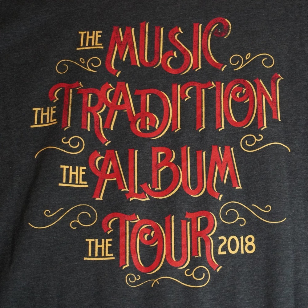 John Oates Arkansas 2018 Tour Shirt Mens XL Charcoal Gray Band Tee Next Level - Picture 4 of 8